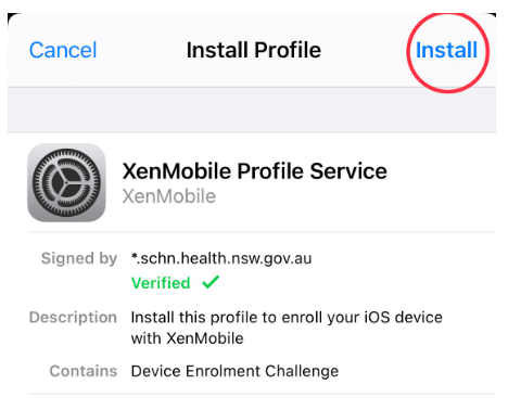 XenMobile Profile Service