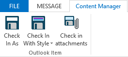 Outlook message tab