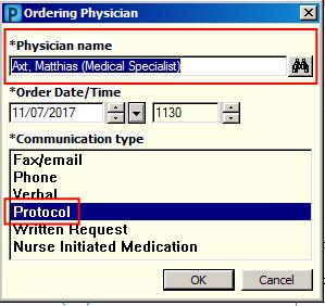ordering physician